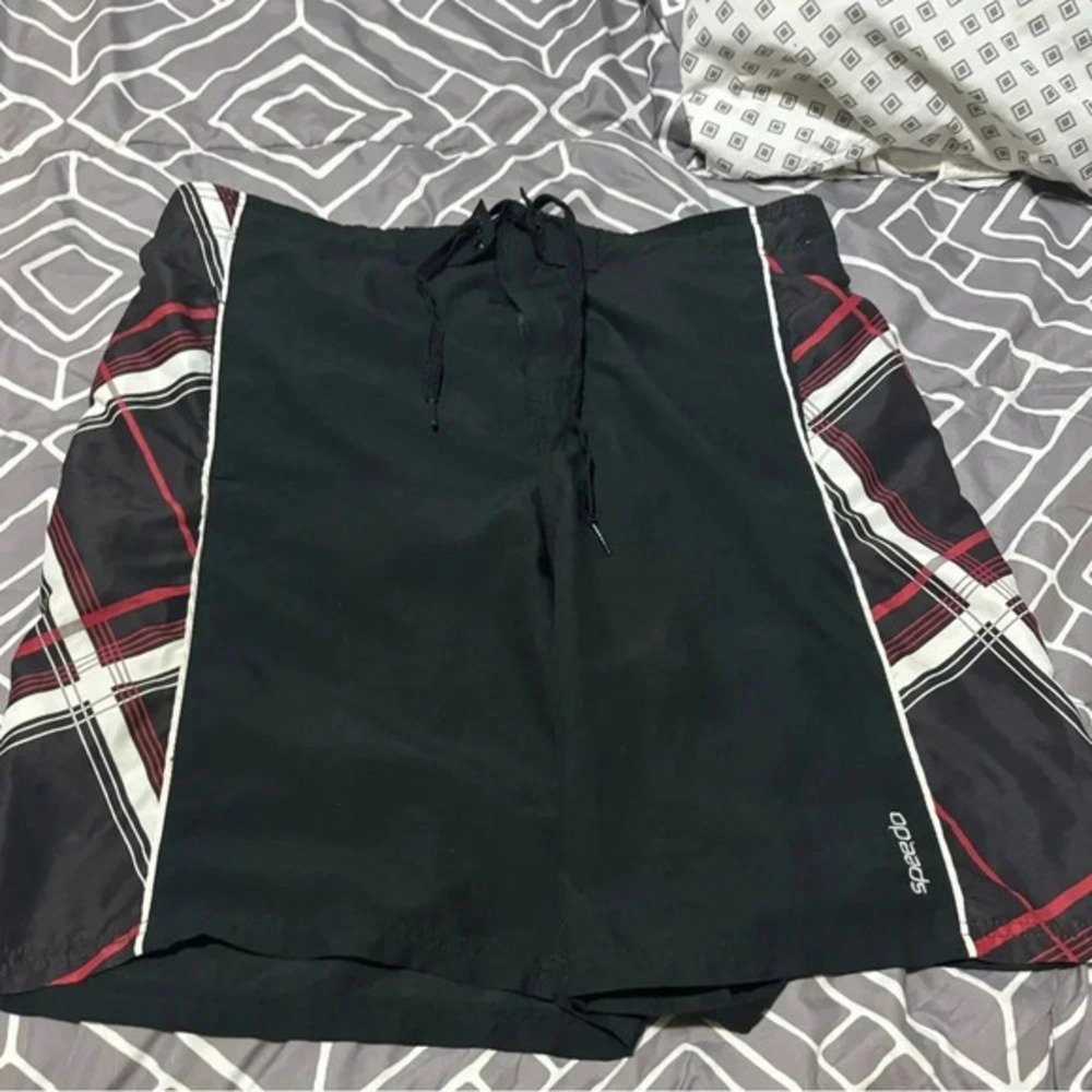 Speedo Swim Trunks Adult Men's Size XL Red Blue Black Swimsuit
